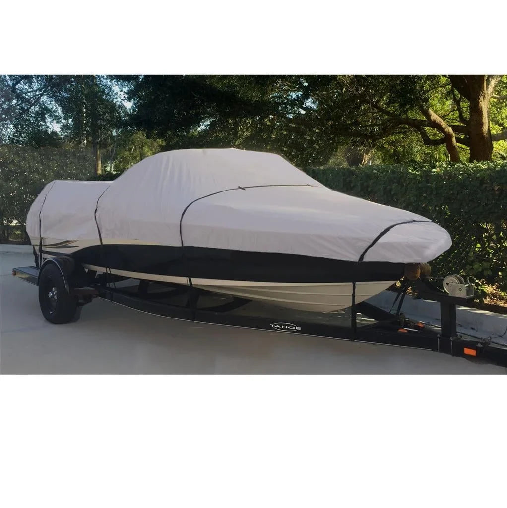 BOAT COVER Compatible for CRESTLINER PHANTOM EAGLE O/B 1985-1987 STORAGE, TRAVEL, LIFT