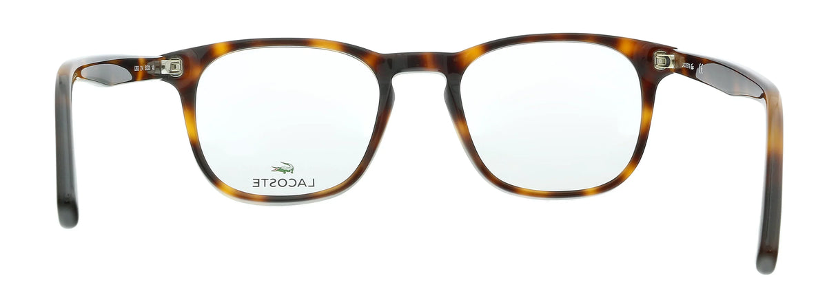 Lacoste L2832 214 Havana Modified Rectangle Eyeglasses for Gentlemen