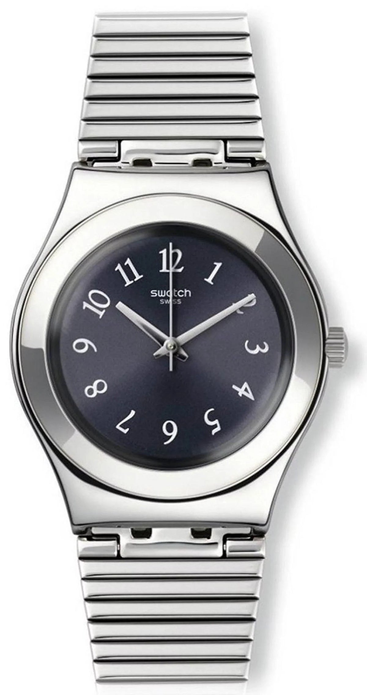 Swatch YLS186G Starling Midnight Face Stainless Steel Individuals Watch