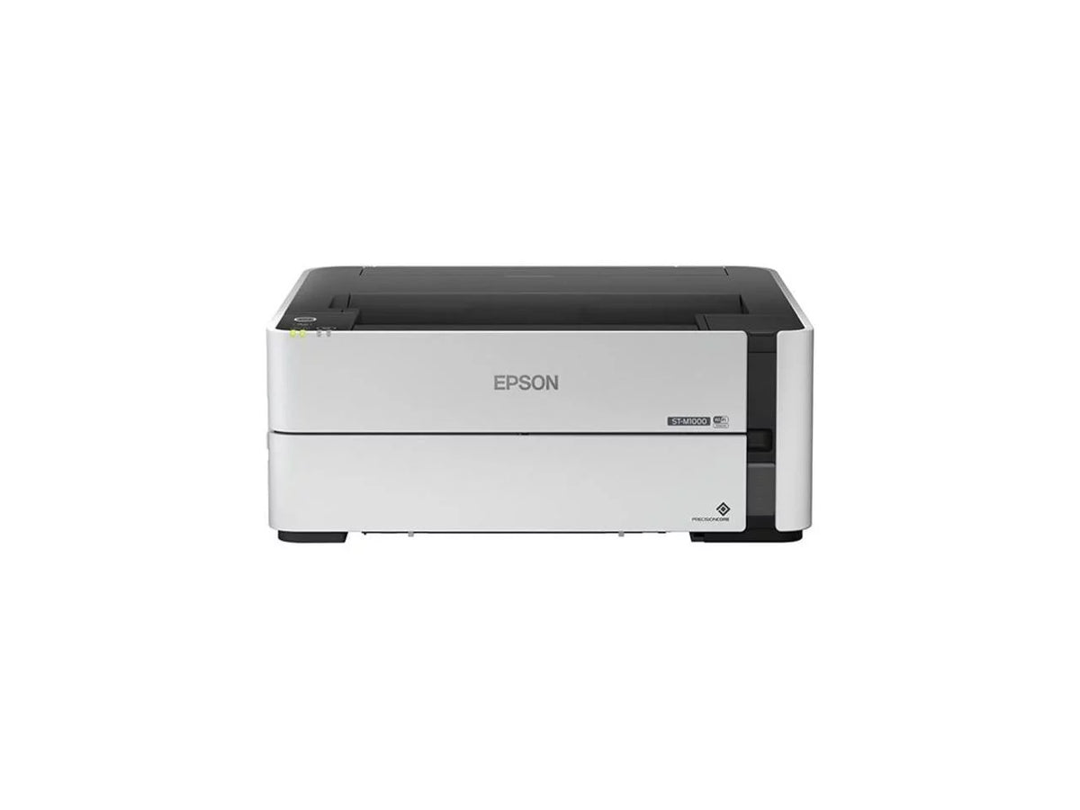Epson - C11CG94201 - Epson WorkForce ST-M1000 Inkjet Printer - Monochrome - 1200 x 2400 dpi Print - Automatic Duplex Print - 251 Sheets Input - Gigabit Ethernet - Wireless LAN - Wi-Fi Direct,