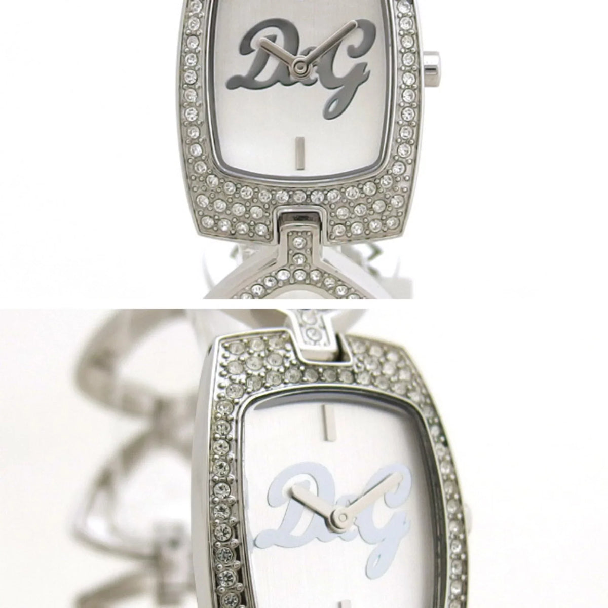 Pre-Owned D&G Ladies Watch Crystal Silver Display (Fair)