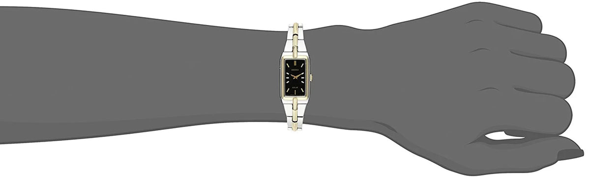 Seiko People SUP274 Analog Display Analog Crystal Two Tone Watch