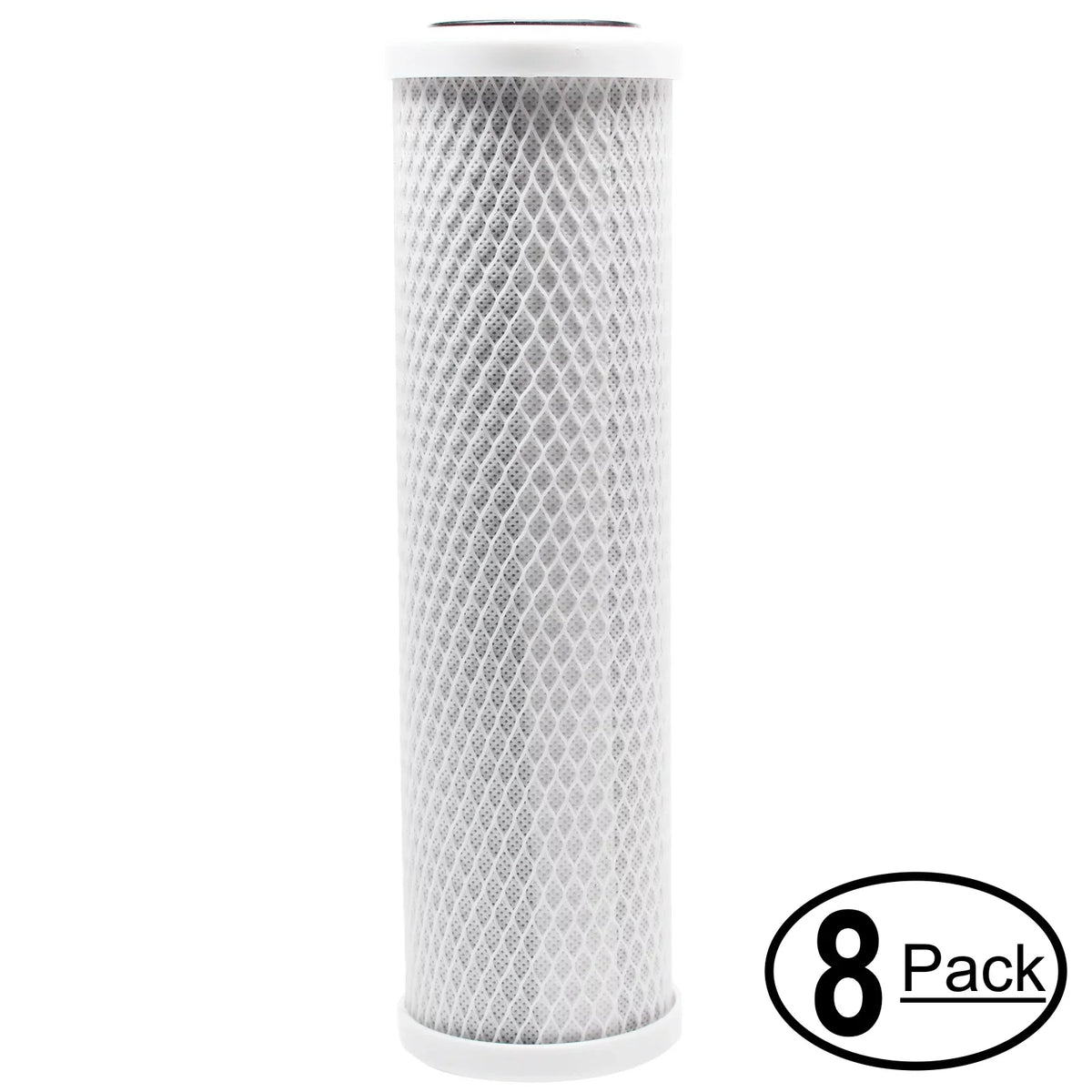 8-Pack Gentlemen for Captive Purity CP1131 Activated Carbon Block Filter - Universal 10 inch Filter for Captive Purity 35 GPD Deluxe RO Filter System - Denali Pure Brand