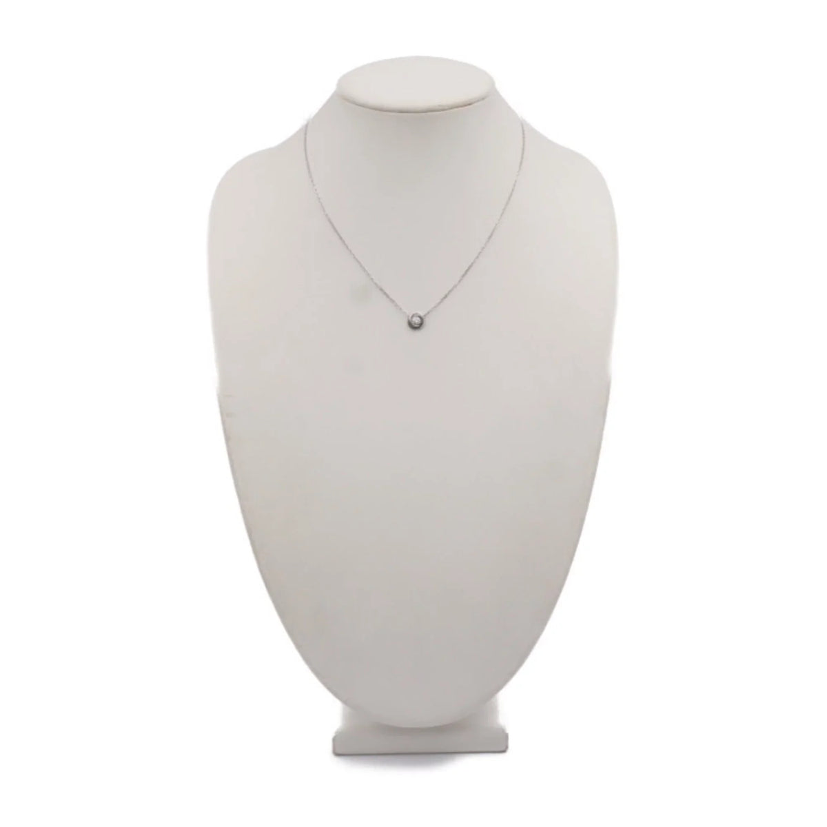 Pre-Owned CARTIER Cartier Trinity necklace CRB7224532 K18WG ceramic diamond white gold Dark Final Point 750 (Good)