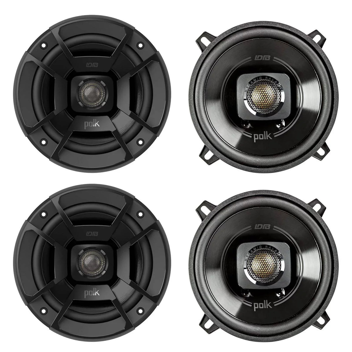 Polk Audio DB522 5.25 Inch 300W 2 Way Car/Marine ATV Stereo Speakers (4 Pack)